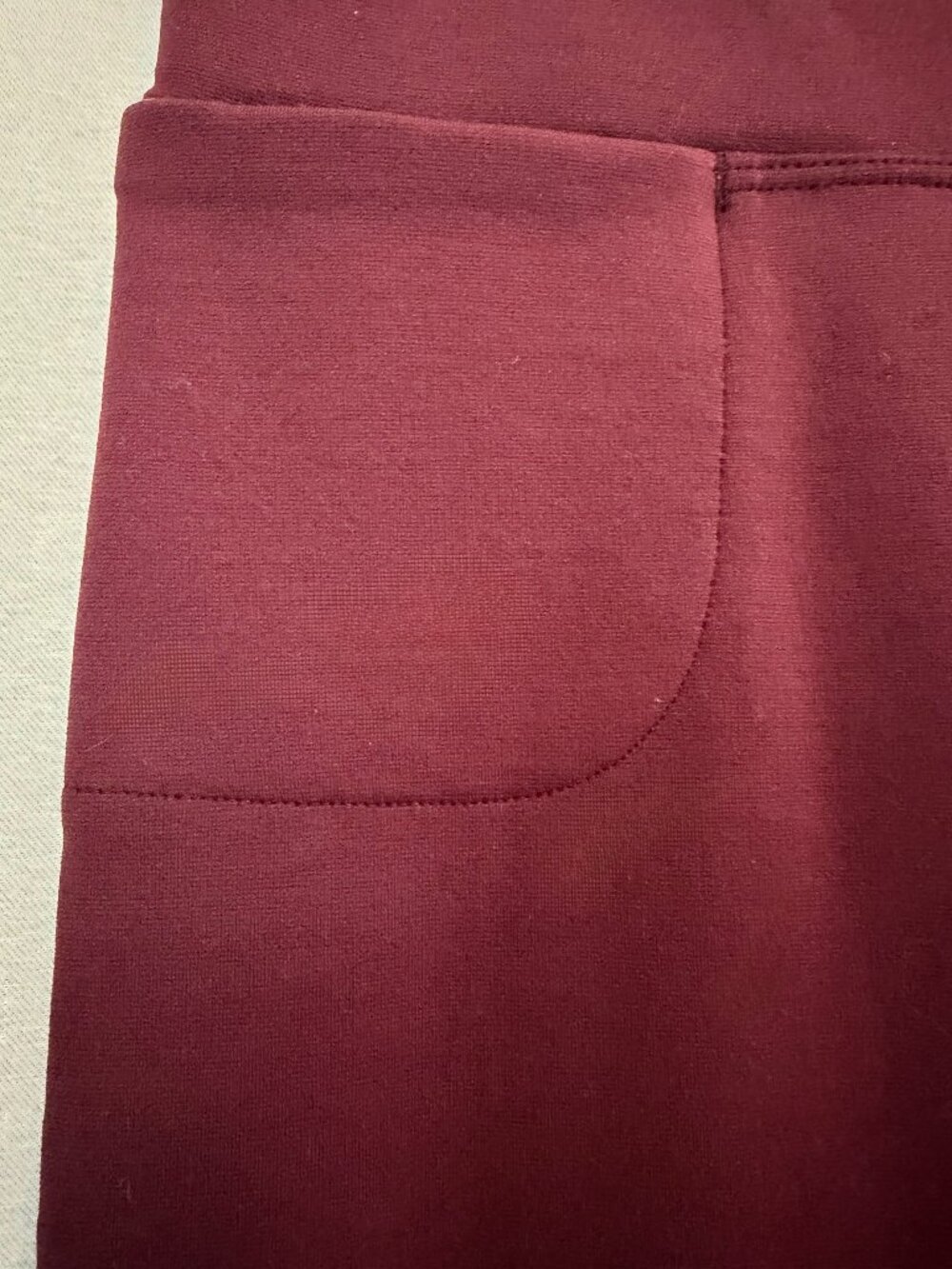 NWOT American Giant Kick Flare Pants Sz 4 Burgundy Modal Stretch Made in USA
